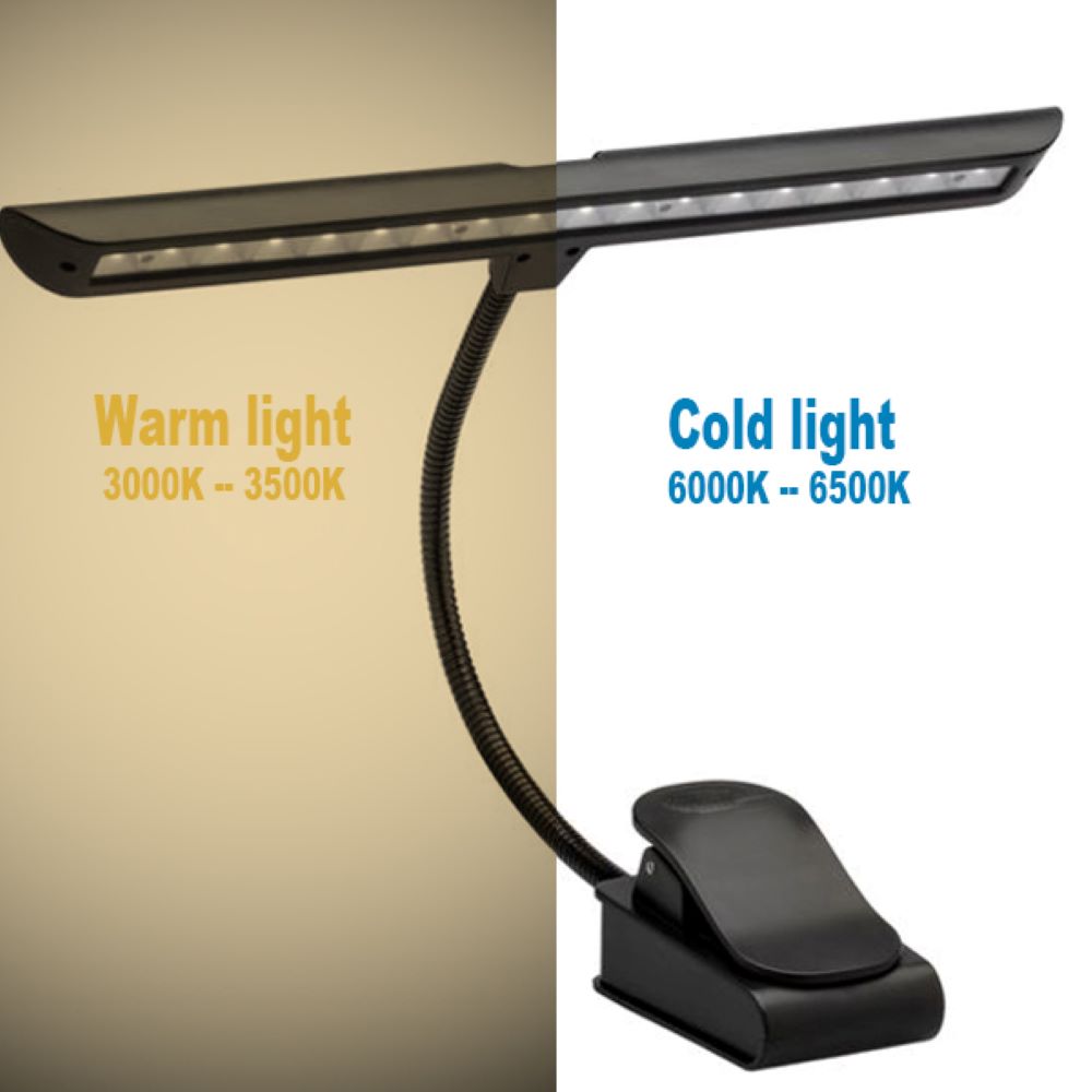 FEYER- FYCOB18-3- Dimmable 18 LEDs Reading lamp book Light with Rechargeable Battery, Flexible and Portable 200